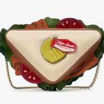 Kate Spade Authentic Sandwich embellished Leather/crystal satin zip Crossbody Photo 6