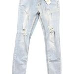 Corona Ripped Super Skinny Jeans in Light Blue, Size 40​​​​​ Blue Photo 0