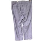 J.Crew  Lizzie high-rise patch-pocket wide-leg pant Antique Navy White stripe NWT Photo 2