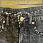 ZARA High Rise Black Jeans Photo 3