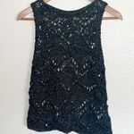EXPRESS  Y2K Black Crochet Tank Top Vest Top Photo 0