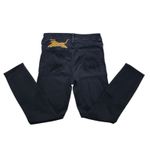 Mother The Looker Jeans Womens 28 Not Guilty Black Denim Ankle Painted Grunge Photo 9