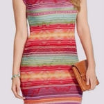Ralph Lauren Rainbow Indian Tribal Linen Sleeveless Knit Sweater Dress Size MP Photo 0