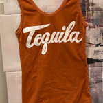 Bandit Brand Tequila Graphic Orange Tank Top Photo 0