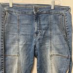 Kut From The Kloth Reese High Rise Ankle Straight Crop Tie Waist Seamed Size 8 Photo 3