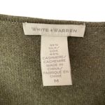 White + Warren Cashmere Silk Olive Green Sweater Dress size medium Photo 5