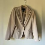 Cynthia Rowley  Women’s Beige Textured Blazer Jacket Size M Single Button Photo 1