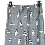 Comfies Husky Dog Print Pajama Pants Blue Cotton Size Medium NWT Photo 2