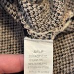 AMOLI Cream Knit Sweater M/L – Leopard Print Statement Sleeves | Cozy Black Size L Photo 2