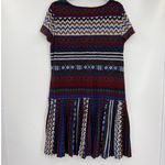 London Times  Drop Waist Dress 14 Indie Folk Dark Academia 90s Pleated Heritage Photo 4