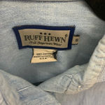 Ruff Hewn 90’s embroidered sailboat blue denim button down shirt Photo 3