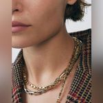 ZARA  square piece gold necklace Photo 0