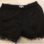 Black Lace Lined Shorts Coverup Medium Photo 6