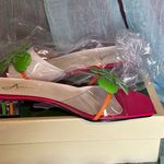 Annie Griffin Annie Vibrant Pink and Green Heels Photo 0