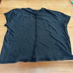 We The Free NWOT peekaboo cut out front mineral black washed tee Med, 25” p2p Photo 1