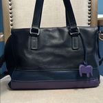MyWalit Black and Purple Leather Bag Photo 3
