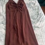 See You Monday Chocolate Brown Midi Dress Photo 0