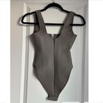 SKIMS Rubbersized Scuba Swim Scoop Neck Onepiece in Gray Chalk, Size XXS Photo 2