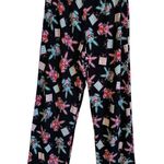 Vintage Y2K Happy Bunny Black Fleece Sleep Pajama Pants Medium Photo 0