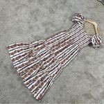 o.p.t Women’s Daphne Square Neck Smocked Maxi Dress Tiered Multicolor Floral M White Size M Photo 8