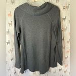 Soft Surroundings  Gray Cowl Neck Knit  Hoodie with Pockets Size Small Photo 3