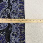 Jerusalem Paisley Scarf Shawl Wrap Womens One Size Blue Black Cashmere Blend Photo 8
