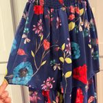 Parker Womens Janice Colorful Tropical Off Shoulder Wide Leg Cropped Jumpsuit Photo 7