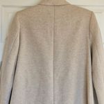 ZARA  Women's XS Double Breasted Mid Length Coat Oatmeal Peacoat Photo 5