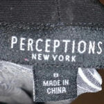 Perceptions  black and white floral minimalist business casual dress Photo 2