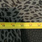 Loft , gray and‎ black leopard print, short sleeve flowy top size medium Photo 9