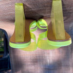 Steve Madden  Neon Green Transparent Wedges Platforms size 7.5 Photo 5