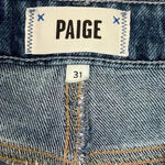 Paige Jeans Womens 31 Noella (Crop) Relaxed Straight Color Blue Denim Photo 3