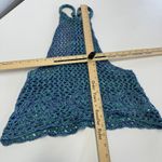 Anthropologie Staring At Stars Top Womens X Small Blue Crochet Knit Halter Top Photo 7