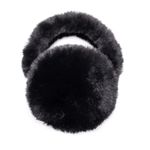 Surell Faux Rex Rabbit Black Earmuffs Photo 1