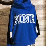 PINK - Victoria's Secret Victoria’s Secret pink cowl neck hoodie blue and black small pink sweats…​ Photo 4