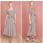 Free People Heartlands Floral Puff Sleeve Tiered Cotton Midi Maxi Dress Size S Photo 3