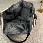 Victoria's Secret  Expandable Weekender Tote Bag Pink/Black Stripe Photo 1