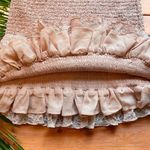 Tularosa Lace Ruffle Mini Skirt - Pale Blush Pink - Size Small Photo 6
