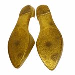 Jeffrey Campbell  Size 8 Jelly Gold Glitter Point Rubber Toe‎ Flat Photo 6