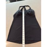 Lululemon  scoop me up Black Tank Top‎ Built-In Bra Athletic Workout Tank size 8 Photo 1