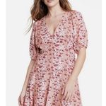 RHODE x Target 4 Whimsical Floral Print Short Sleeve Mini Dress Blush Photo 0
