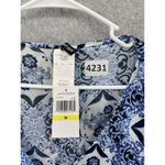 Jantzen  Women's Beach Coverup Tunic Blouse Kimono Sleeve Blue Size Medium Photo 8