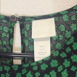 H&M Green and Black floral Patterned drop waist Dress Small Photo 1