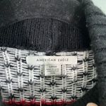 American Eagle  Women's Fairisle Knit Mocked Neck Balloon Sleeves Sweater Size S Photo 2
