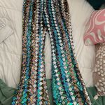 Nasty Gal High Waisted Sequin Flare Pants Photo 2