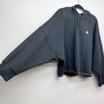 Adidas Hooded Sweatshirt Womens Large Athleisure Gorpcore Activewear Gym Workout Photo 5