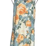 Lulus Women's XS Collar Neck Dusty Sage Floral Print Swing Dress Sleeveless Mini Photo 0