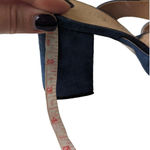 Club Monaco Wrap Sandals Aelena Size 7 Blue Suede Heeled Photo 7