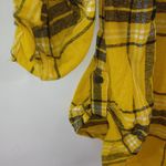 No Boundaries NoBo M Gold Buffalo Plaid Tunic Top M Photo 3