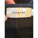 Coach  Pants Women 30 Black Wool Flat Front Unfinished Hem Trousers Corpcore Care Photo 7